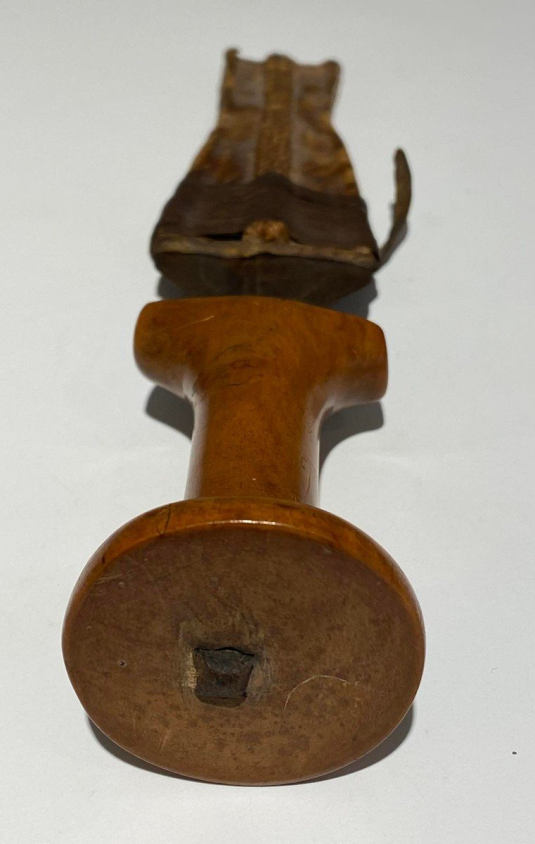 Couteau Ancien Et Rare De La Tribu Mangbetu - Dr Congo Région Uele - 19ème Siècle Art Africain-photo-6