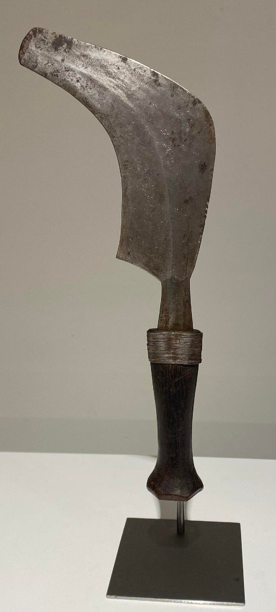 Couteau Ancien Et Rare De La Tribu Momvu Meje Mangbetu - Dr Congo Région Uele - 19ème Africain-photo-1