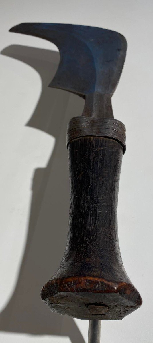 Couteau Ancien Et Rare De La Tribu Momvu Meje Mangbetu - Dr Congo Région Uele - 19ème Africain-photo-3