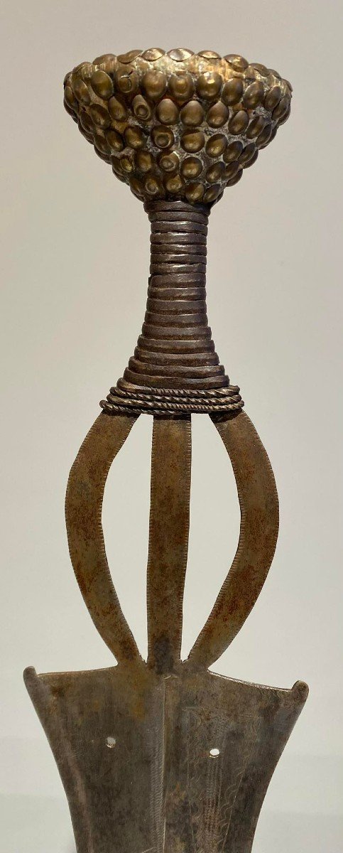 Ancienne Et Exceptionelle  épée Ngombe/ Poto / Doko - Dr Congo - Qualité Muséale - 1900 Ubangi-photo-8