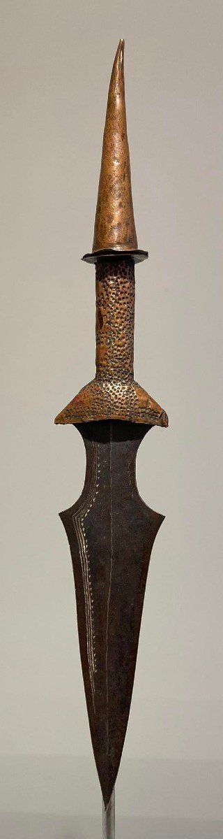 Old And Exceptional Knife From The Tetela Kasai Tribe Dr Congo Africa- Ca1880-1900-photo-2