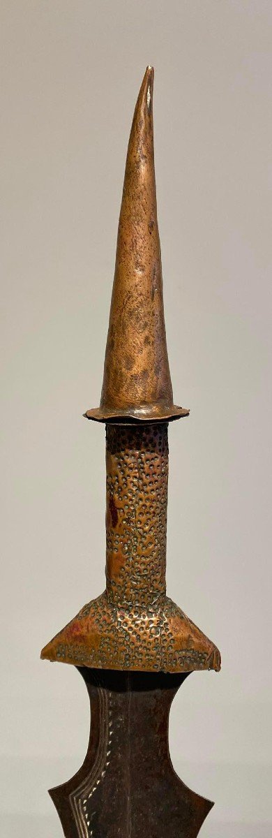 Old And Exceptional Knife From The Tetela Kasai Tribe Dr Congo Africa- Ca1880-1900-photo-3