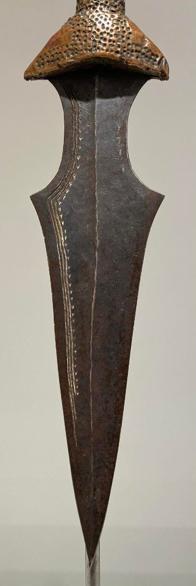 Old And Exceptional Knife From The Tetela Kasai Tribe Dr Congo Africa- Ca1880-1900-photo-1