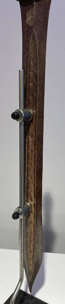 Old And Exceptional Sword From The Lunda Tribe / Tshokwe / Chokwe / Songye Dr Congo Ca 1900-photo-2