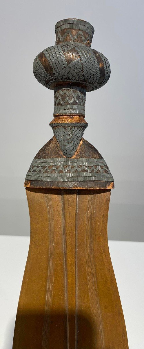 Ancienne épée Courte De La Tribu Kuba Bushoong Dr Congo Afrique Ca 1900-1930-photo-4