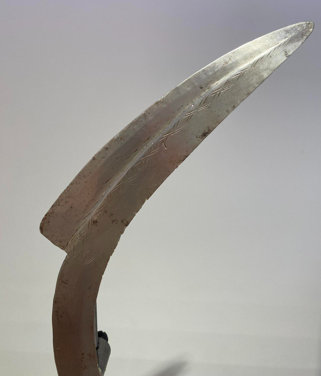 Ancien Et Exceptionel Couteau De Jet Banda /Yakoma/Ngbandi Nzakara Congo Ubangi Afrique- Ca1880-photo-6