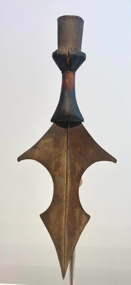 Old Exceptional Rare Knife From The Tetela Nkutshu Kasai Tribe Dr Congo Africa Ca1880-1900-photo-3