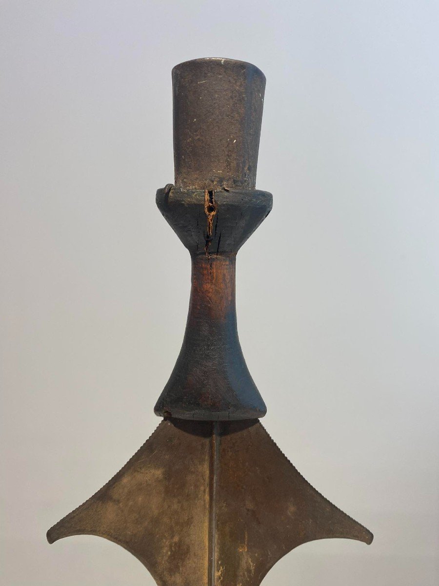 Old Exceptional Rare Knife From The Tetela Nkutshu Kasai Tribe Dr Congo Africa Ca1880-1900-photo-4