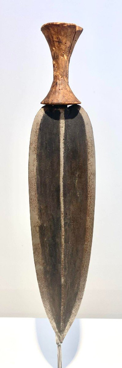 Ancienne Exceptionelle Rare épée Courte Tribu Lobala Nzombo Ngbaka Dr Congo Afrique Ca1880-1900