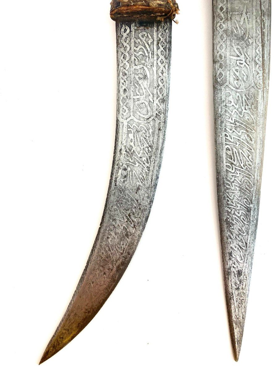 3 Ancient Exceptional Knives Sudan Mahdist Darfur Egyptian Africa Ca1880-1900 Not Congo-photo-2