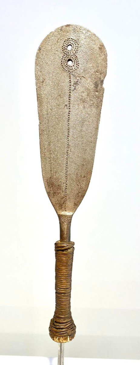 Old And Exceptional Knife From The Yakoma/ngbandi Tribe Dr Congo Ubangi - Africa - Ca 1900-photo-3