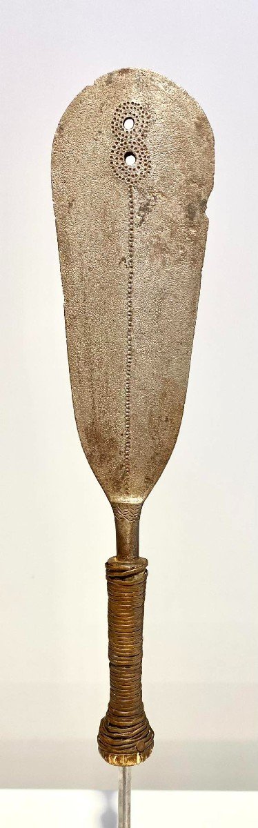 Ancien Couteau De La Tribu Yakoma/ngbandi Dr Congo Ubangi - Afrique - Ca 1900