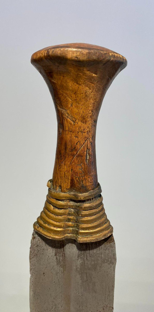 Ancienne épée Courte De La Tribu Ngombe Konda Kundu Dr Congo Afrique Ca 1900-photo-2