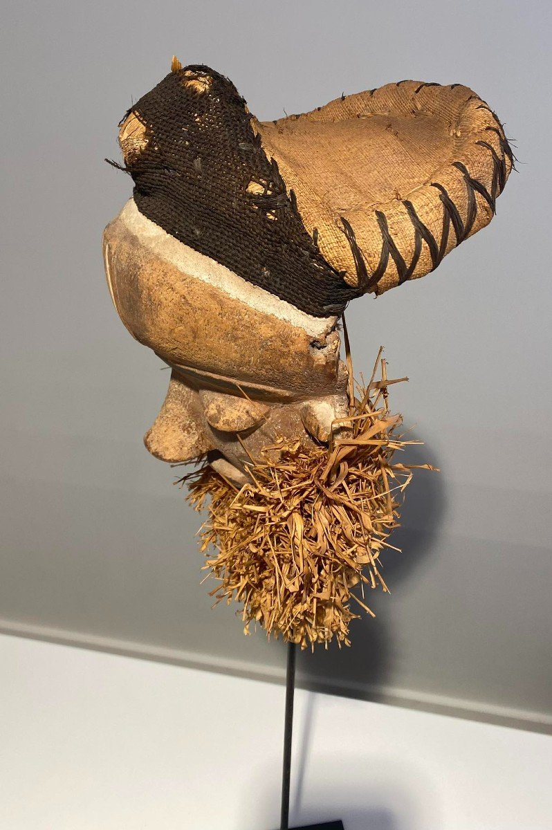 Mbuya Type Mask From The Pende Tribe Zaire Dr Congo Tribal African Art-photo-5