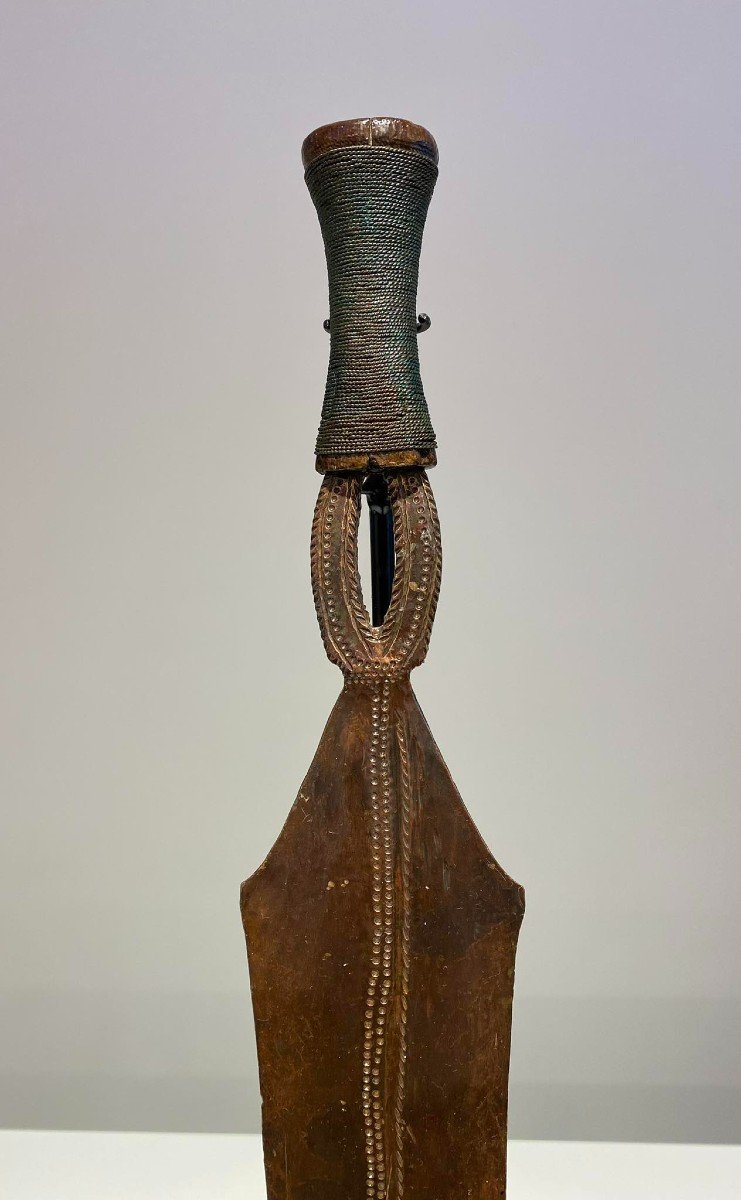 Exceptional Copper Sword From The Yakoma / Ngbandi Tribe Dr Congo Ubangi - Africa - Ca 1880-photo-4