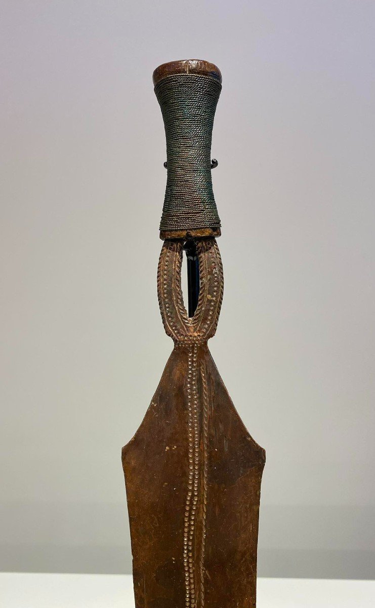 Epée En Cuivre De La Tribu Yakoma / Ngbandi Dr Congo Ubangi - Afrique - Ca 1880-photo-4