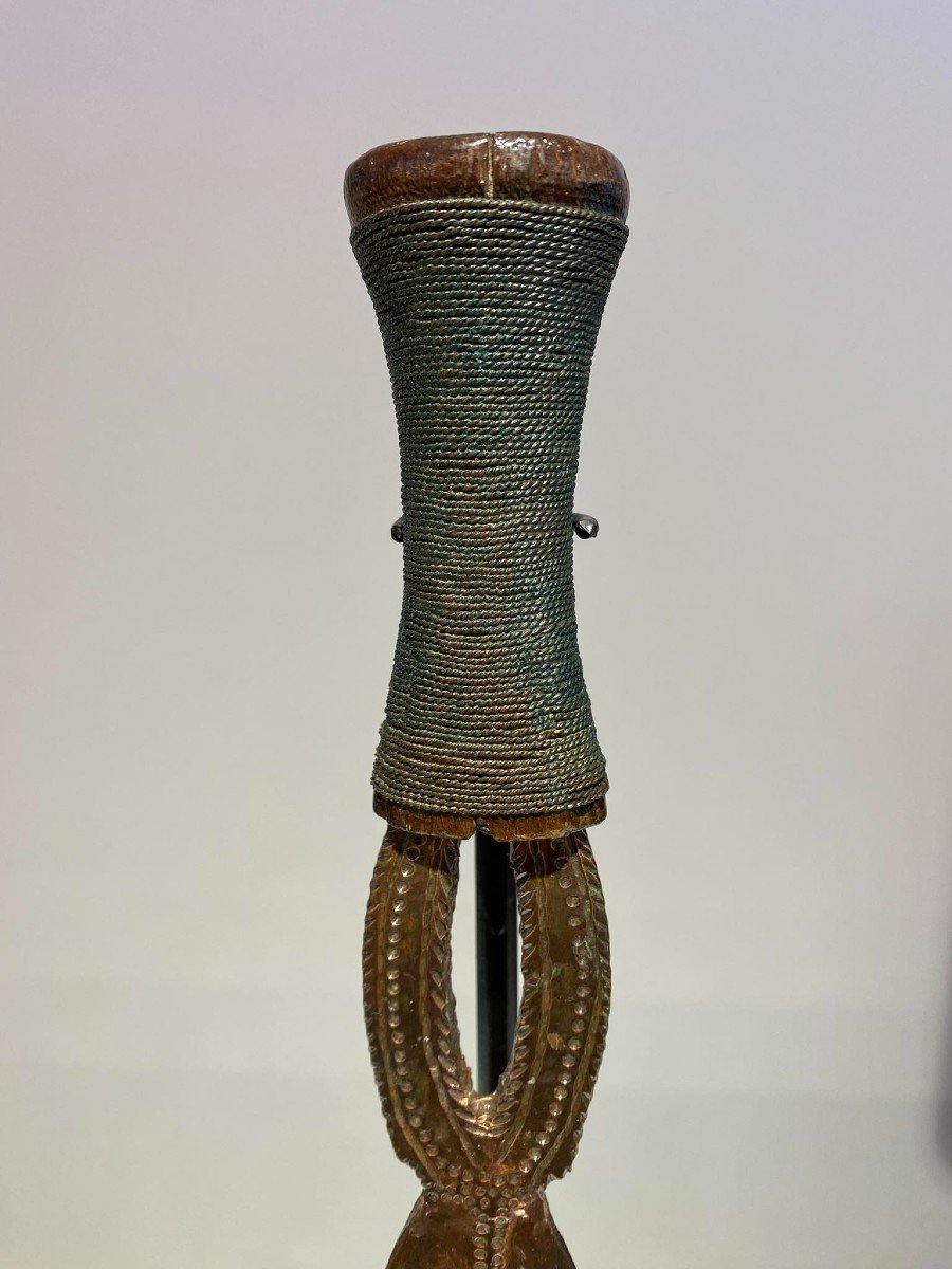 Epée En Cuivre De La Tribu Yakoma / Ngbandi Dr Congo Ubangi - Afrique - Ca 1880-photo-1