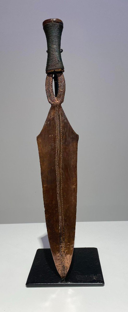 Exceptional Copper Sword From The Yakoma / Ngbandi Tribe Dr Congo Ubangi - Africa - Ca 1880-photo-2