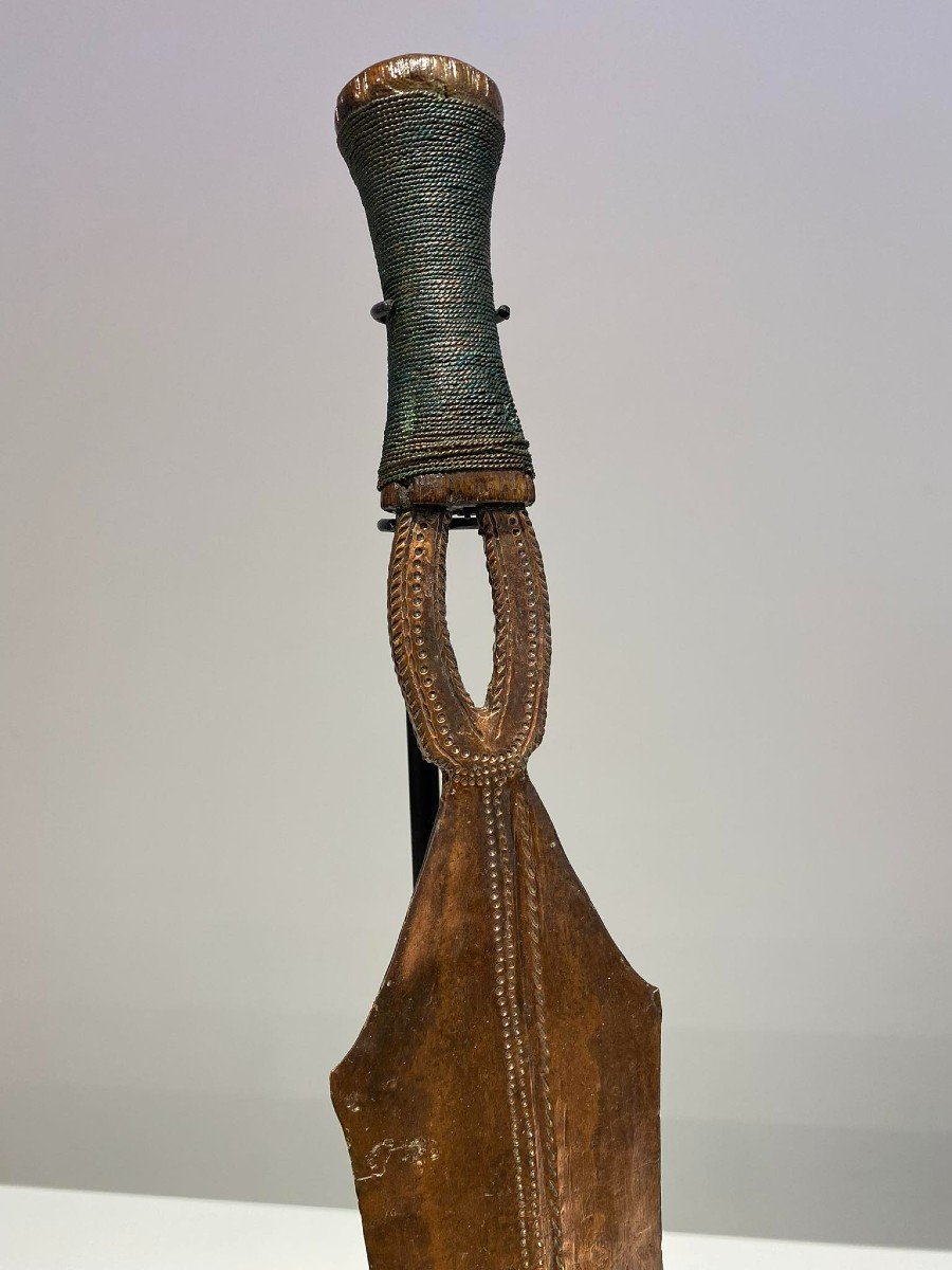 Exceptional Copper Sword From The Yakoma / Ngbandi Tribe Dr Congo Ubangi - Africa - Ca 1880-photo-8