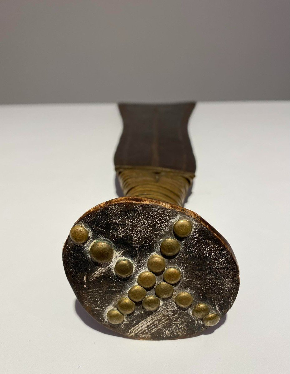 Short Sword Knife From The Ngombe / Ngbandi Tribe Dr Congo Ubangi - Africa Ca 1900-photo-1
