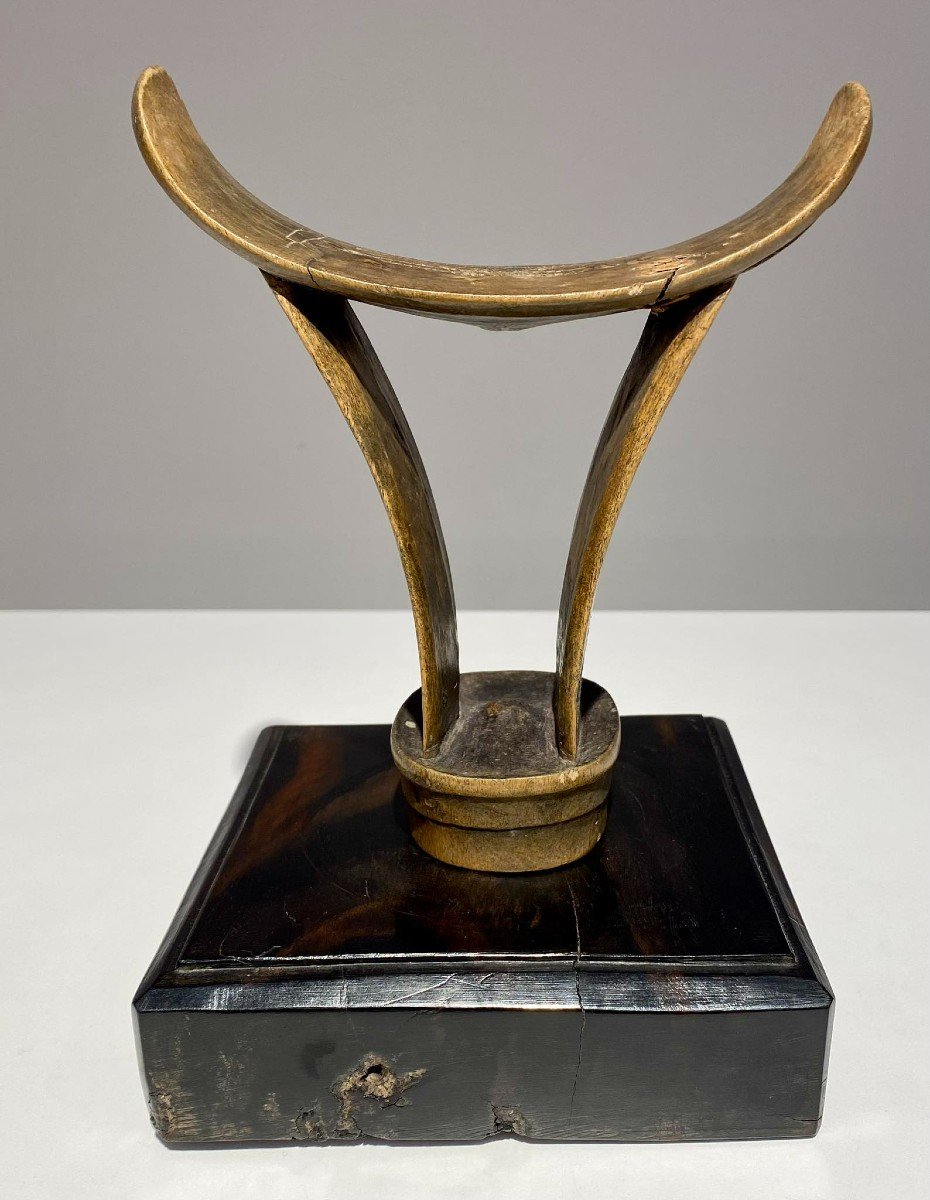 Headrest / Neckrest From The Boni Tribe Somalia Late 19th Century African Art-photo-3