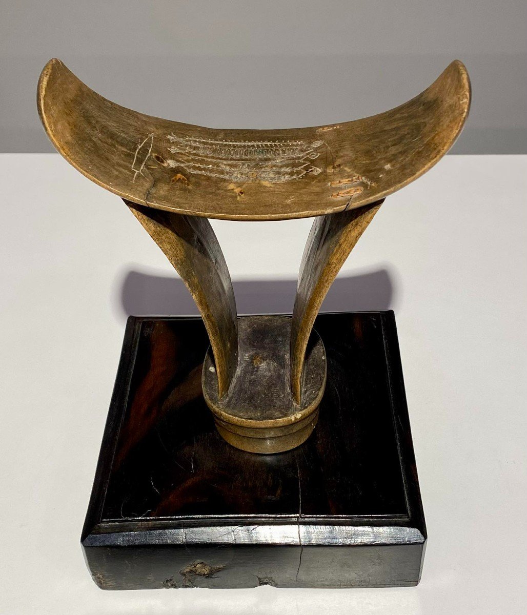 Headrest / Neckrest From The Boni Tribe Somalia Late 19th Century African Art-photo-4