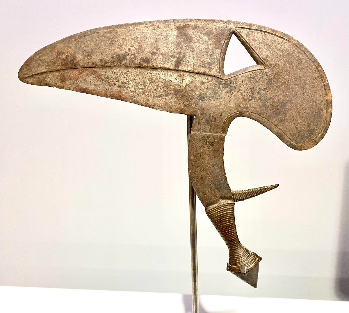Couteau Cérémonie Peuple Kota Gabon pas Congo Type Onzil Musele Osele Couteau De Jet?-photo-2