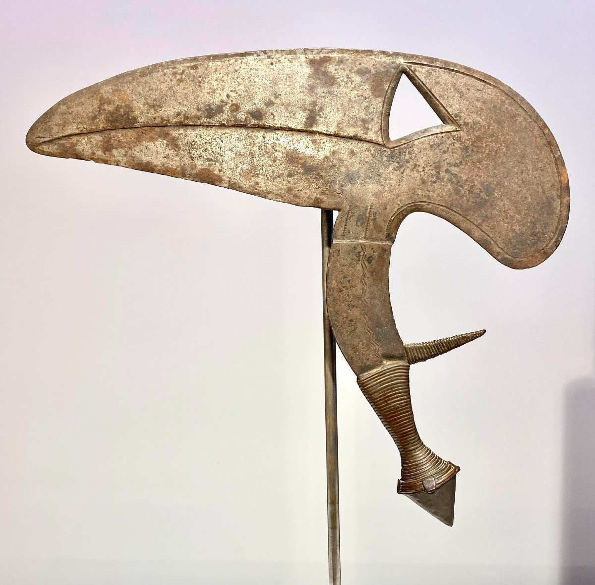 Couteau Cérémonie Peuple Kota Gabon pas Congo Type Onzil Musele Osele Couteau De Jet?-photo-6