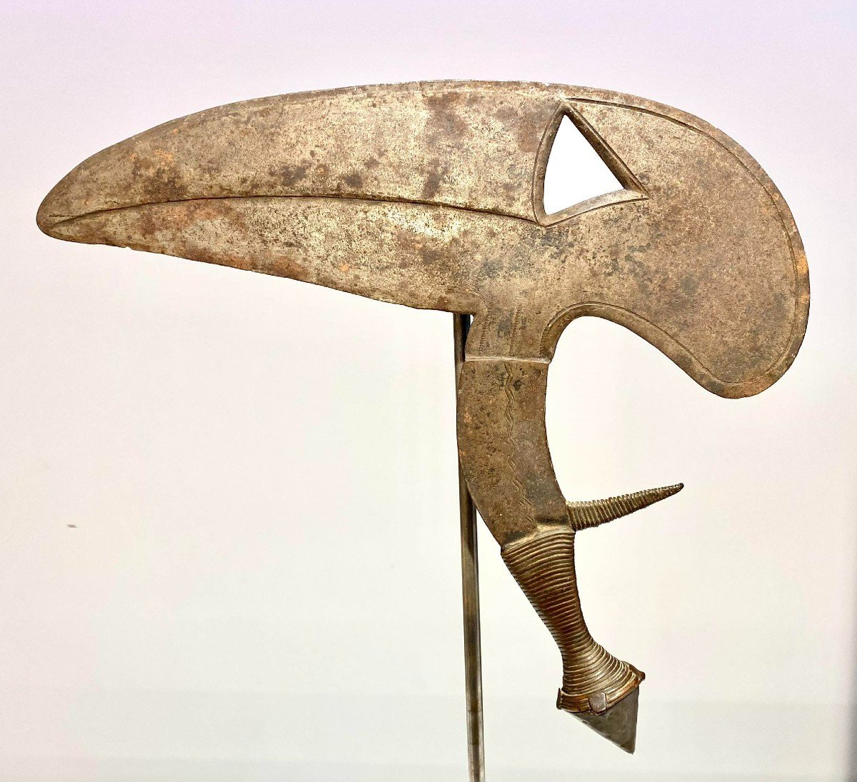 Couteau Cérémonie Peuple Kota Gabon pas Congo Type Onzil Musele Osele Couteau De Jet?