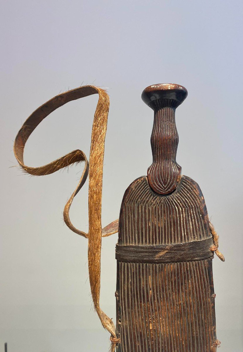 Rare Sword Knife From The Luba / Luluwa / Nkutshu Tribe Dr Congo - Africa Ca 1900-photo-2