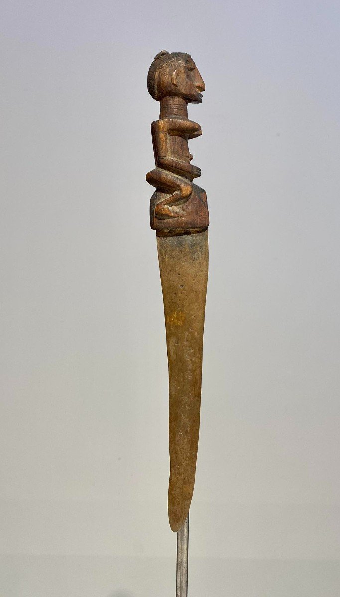 Old Rare Knife From The Dogon Tribe Mali Bandiagara African Art 19th Century-photo-2