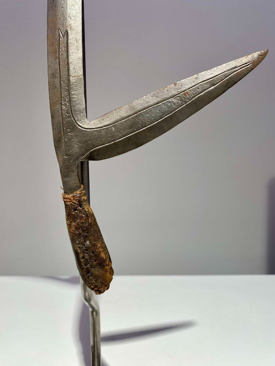 Rare Throwing Knife Of The Banda Yakpa People Mbugbu Central Africa Congo Kipinga-photo-2