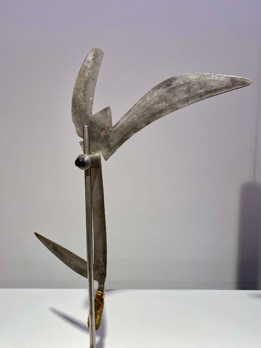 Rare Throwing Knife Of The Banda Yakpa People Mbugbu Central Africa Congo Kipinga-photo-5
