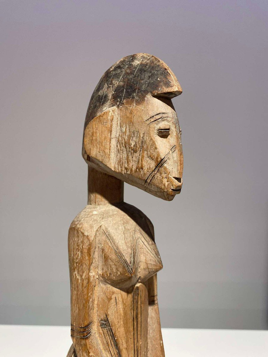Très Rare Antique  Kurumba Statue Marka Malinke Mali Burkina Faso  Art Africain Mossi Bambara-photo-3