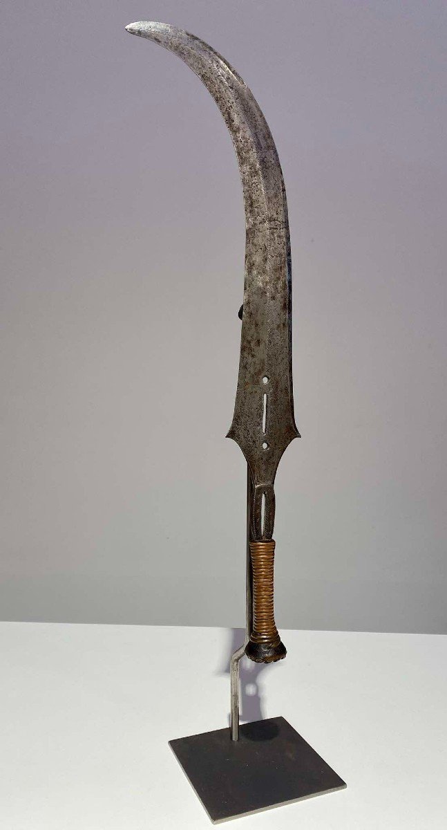 Curved Sword Knife From The Yakoma/ngbandi Tribe Dr Congo Ubangi - Africa - Ca 1880-photo-4