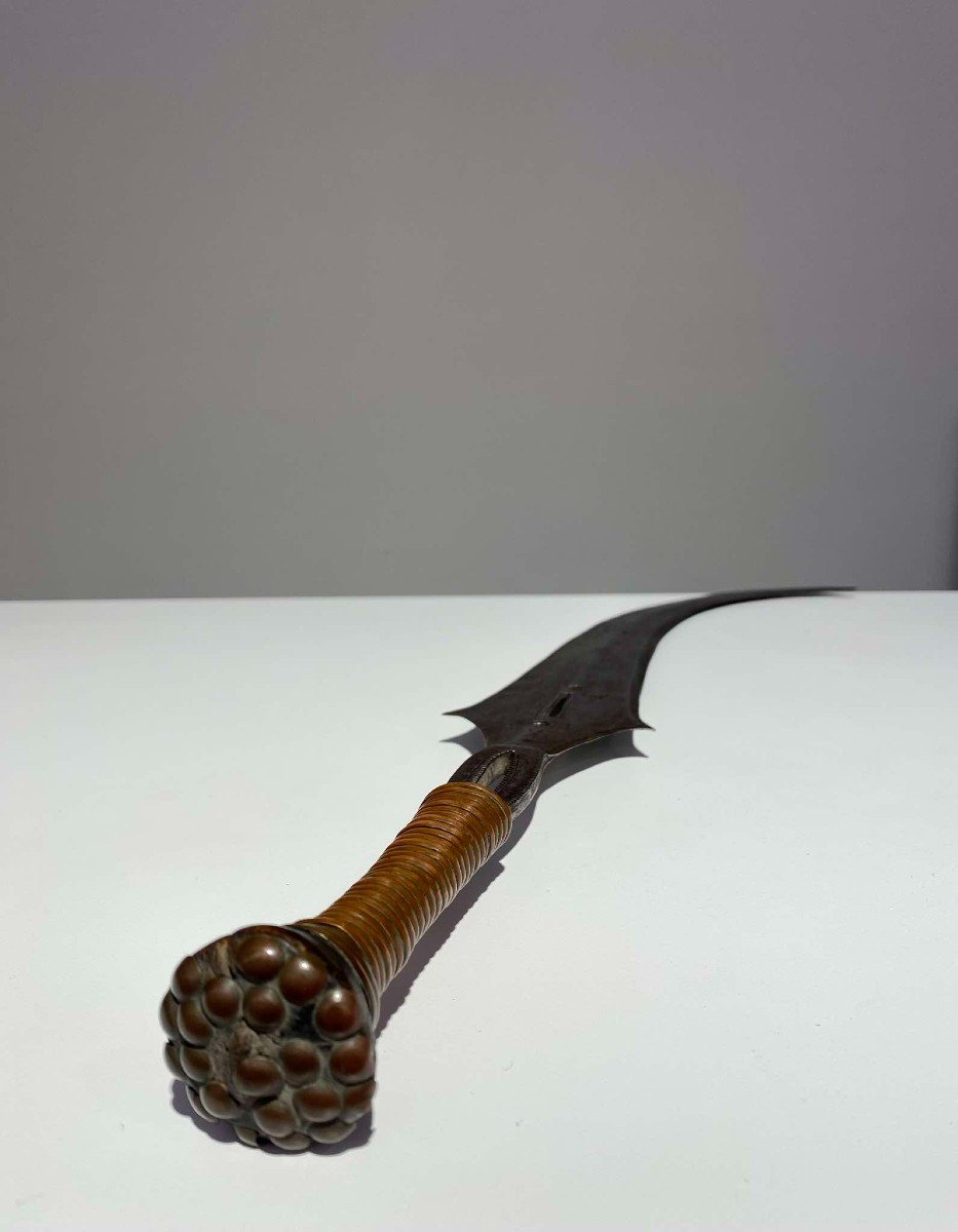 Curved Sword Knife From The Yakoma/ngbandi Tribe Dr Congo Ubangi - Africa - Ca 1880-photo-2