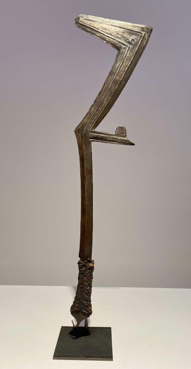 Ancien Couteau De Jet De La Tribu Gbaya Kota Pomo Bumali Njem Ca 1880 Afrique  Congo Gabon