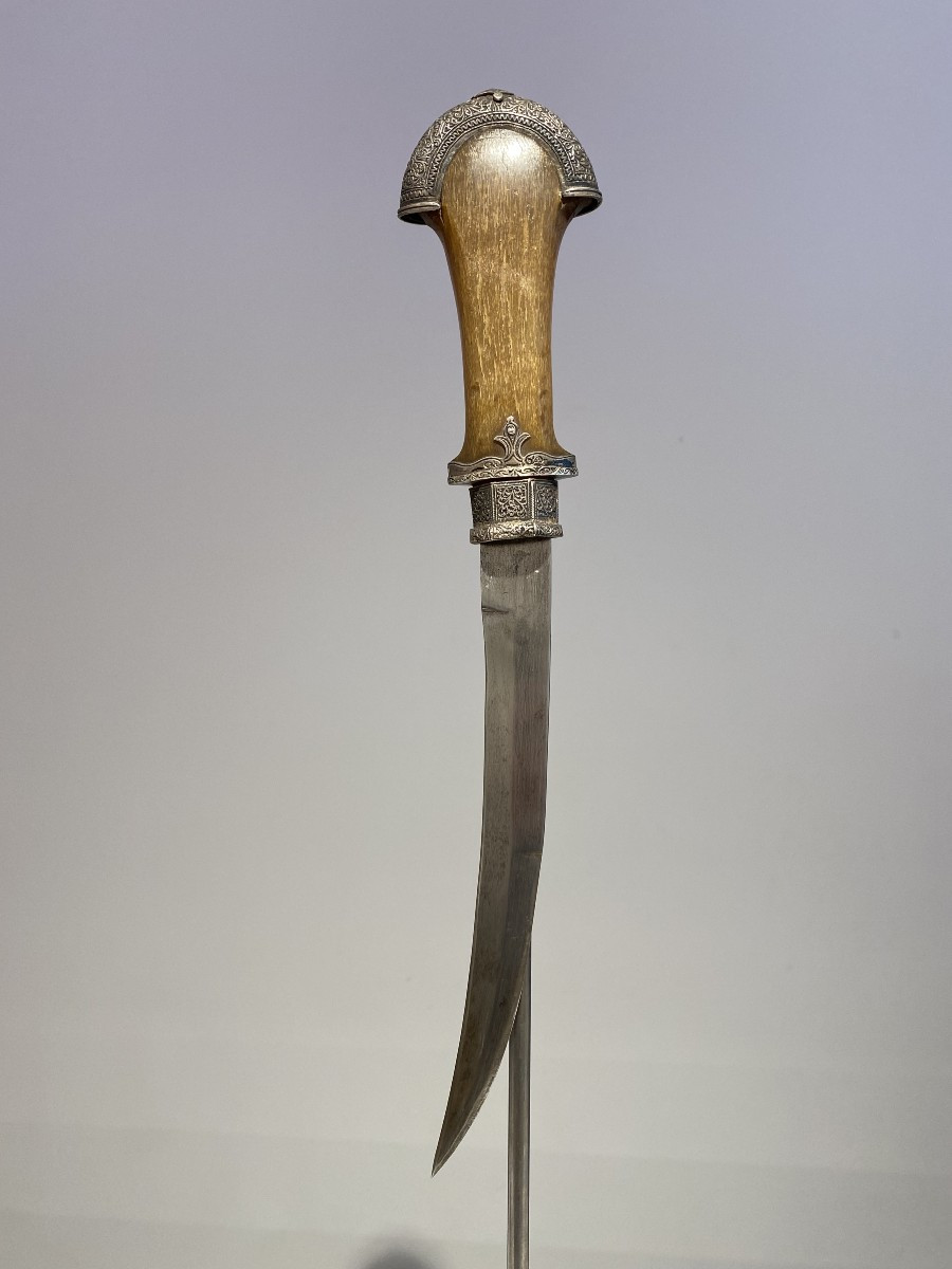 Antique Moroccan Koumiya - Moroccan - Berber Dagger Silver Sheath - Koumiyya Koummya Tribal-photo-1