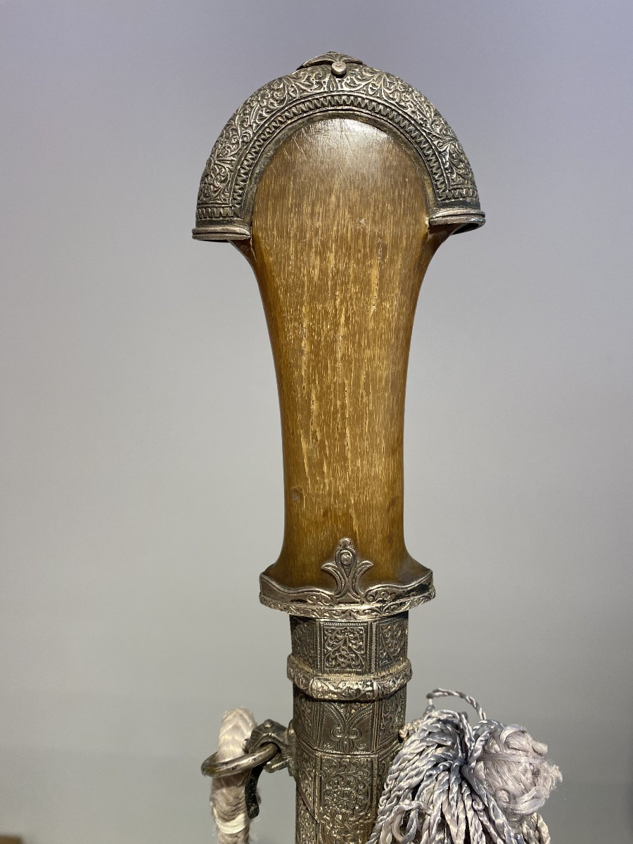 Antique Moroccan Koumiya - Moroccan - Berber Dagger Silver Sheath - Koumiyya Koummya Tribal-photo-6