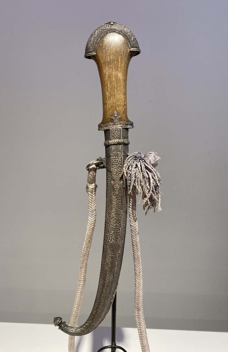 Antique Moroccan Koumiya - Moroccan - Berber Dagger Silver Sheath - Koumiyya Koummya Tribal-photo-7