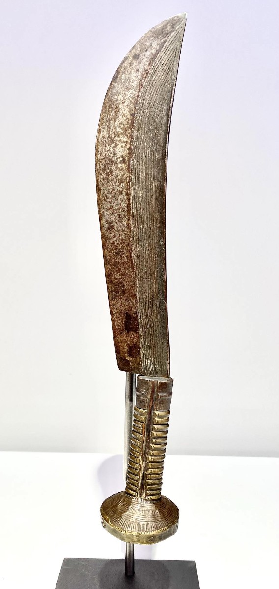 Knife Or Saber From The Teke Tribe, Drc / Kongo Brazzaville, 19th Century/1900-photo-2
