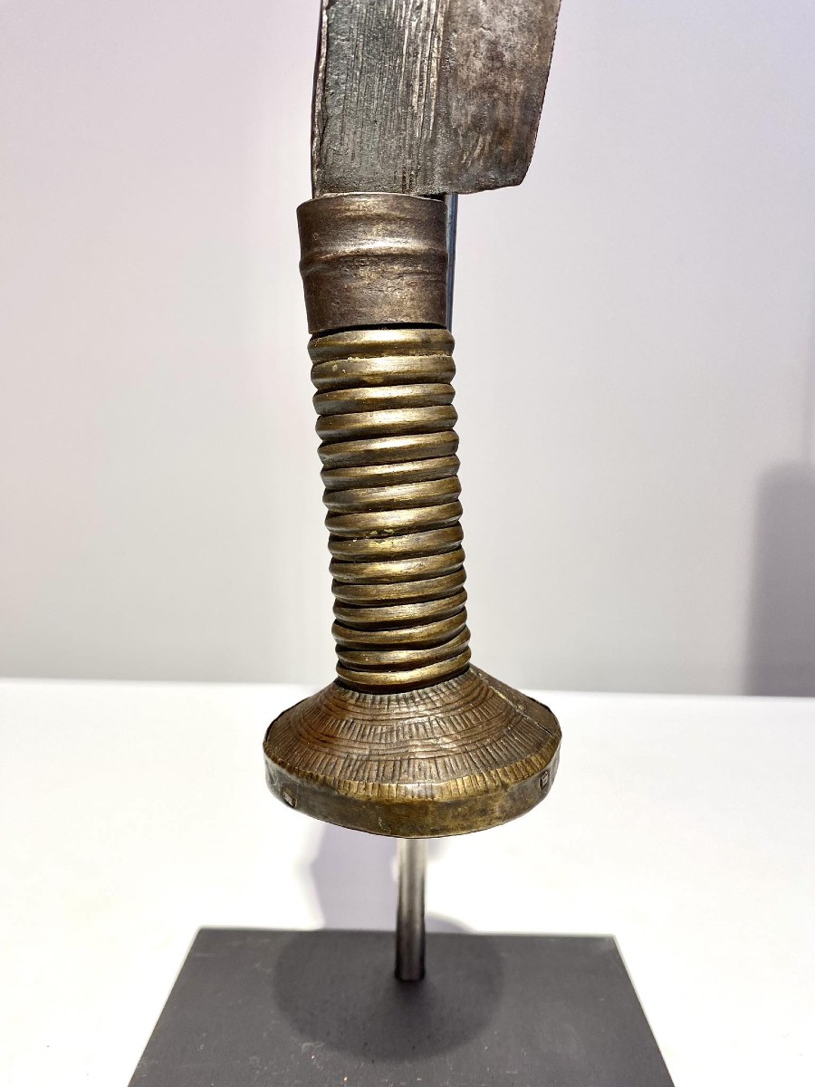 Knife Or Saber From The Teke Tribe, Drc / Kongo Brazzaville, 19th Century/1900-photo-3