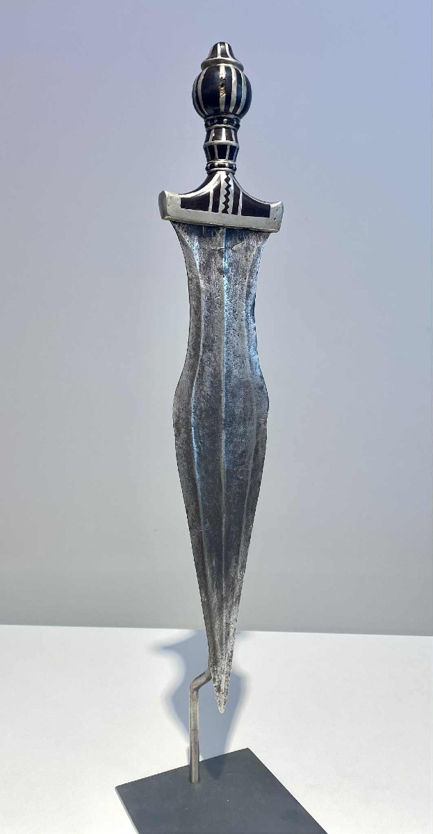 Ancien  Couteau De La Tribu Baule Baoule Dan Côte d'Ivoire Art Tribal Africain 19ème Siècle-photo-1