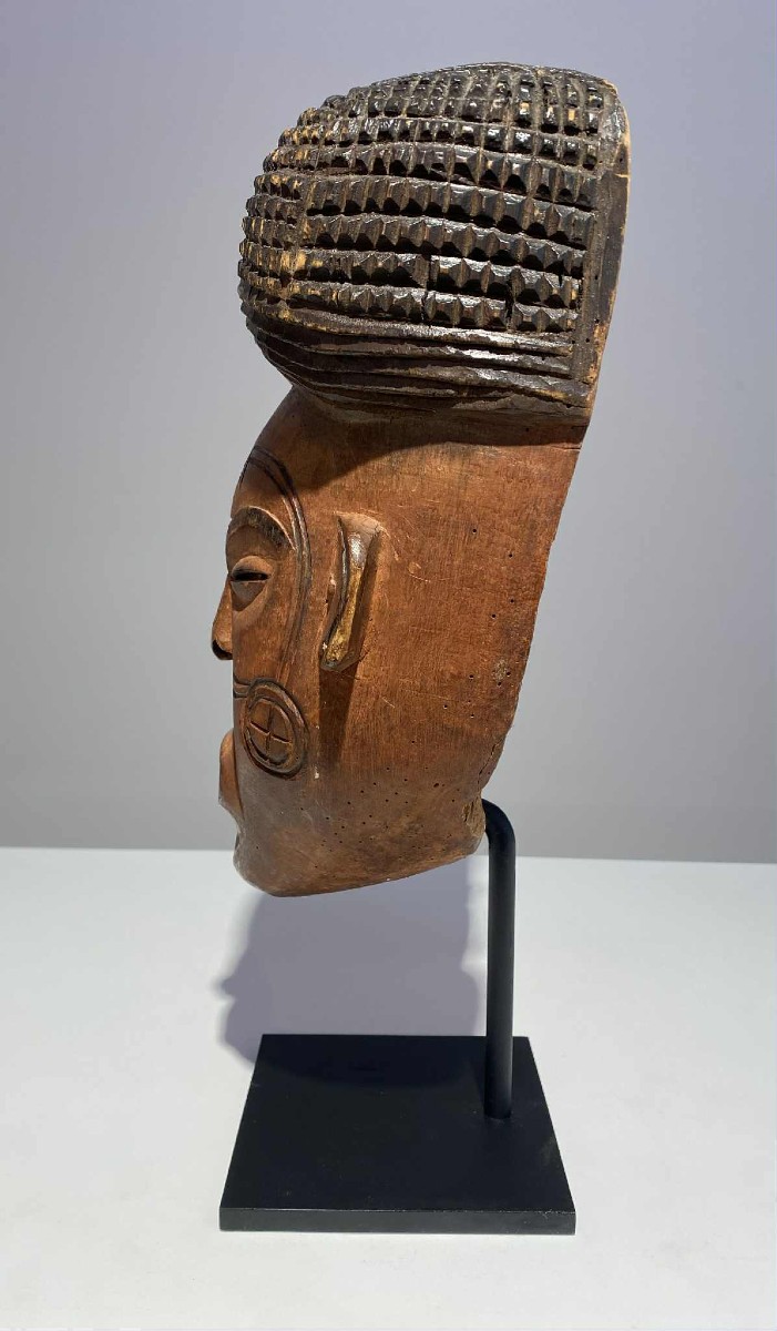 Mwana Pwo Type Mask From The Tshokwe / Chokwe Tribe Zaire Dr Congo Angola Tribal African Art -photo-4