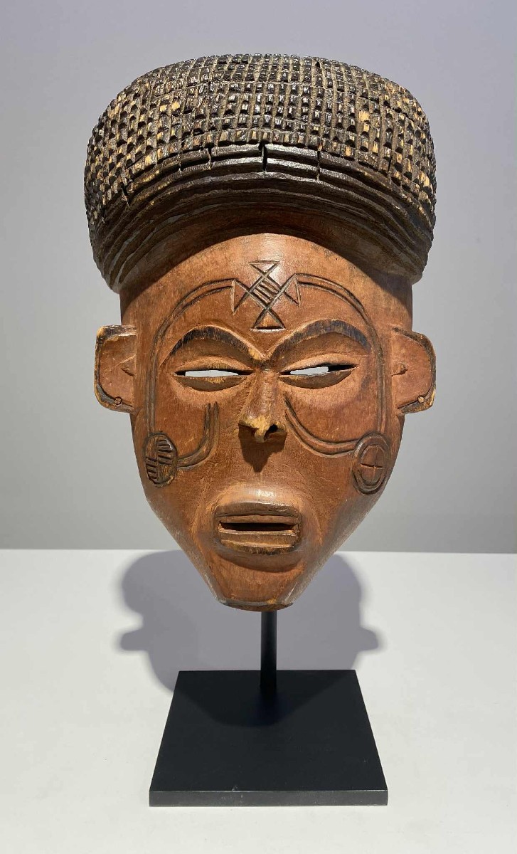 Mwana Pwo Type Mask From The Tshokwe / Chokwe Tribe Zaire Dr Congo Angola Tribal African Art -photo-4