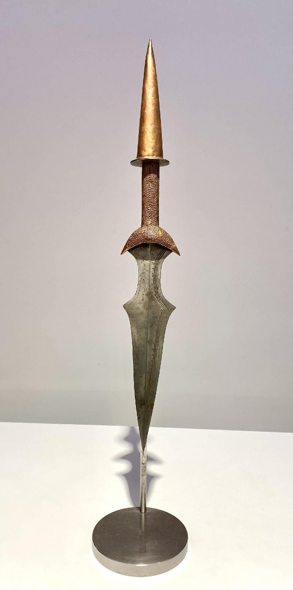 Ancien Exceptionel Couteau De La Tribu Tetela Kasai Dr Congo Afrique-ca1880-1900 Art Africain-photo-2