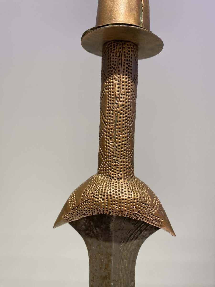 Ancien Exceptionel Couteau De La Tribu Tetela Kasai Dr Congo Afrique-ca1880-1900 Art Africain-photo-3