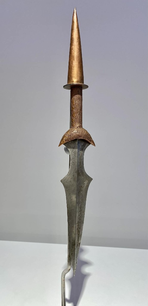 Ancien Exceptionel Couteau De La Tribu Tetela Kasai Dr Congo Afrique-ca1880-1900 Art Africain-photo-7