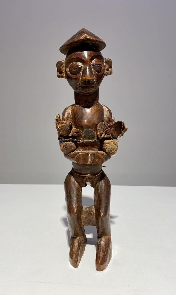Yaka Statue Dr Congo Kwango Kwilu Angola 1920-1930 African Art Tribal Bakongo Fetish-photo-2