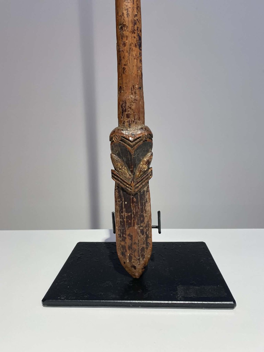 Taiaha club massue casse tête Maori Aotearoa Nouvelle Zélande - ca 1800 Océanie - Polynésie-photo-4